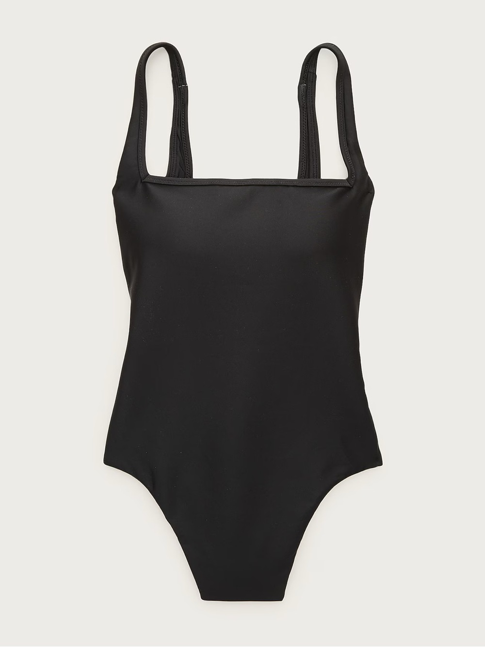 JCrew Long-torso squareneck one-piece in Classic Sculpt™ 10 - Picture 1 of 1